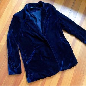 Blue Velvet Blazer Size M